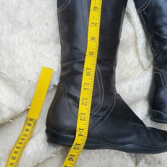 Geox soft leather Knee High zip boots 38/8 - Picture 7 of 8